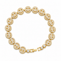 Smiley Face Bracelet - Gold