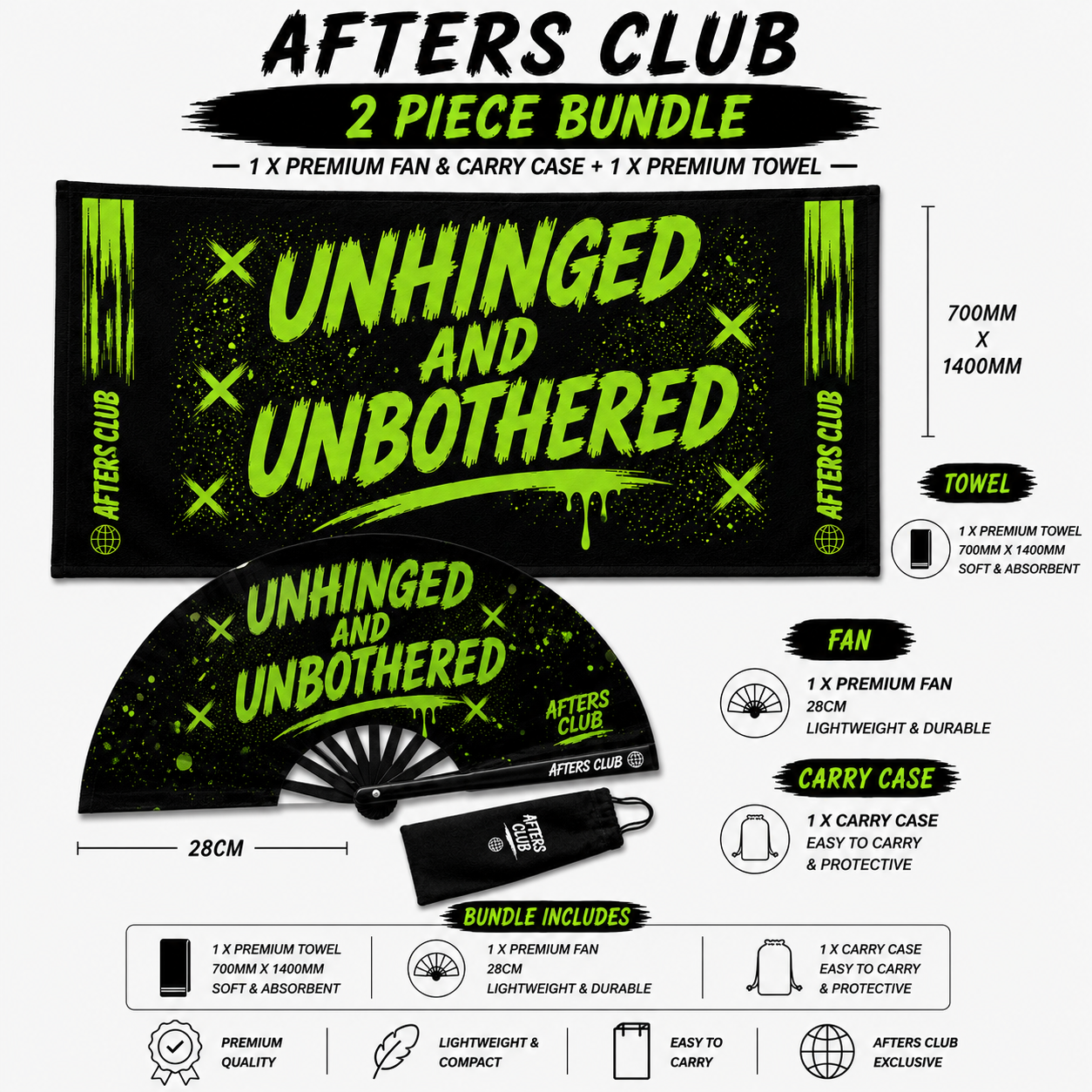 Unhinged and Unbothered - 2 Piece Bundle
